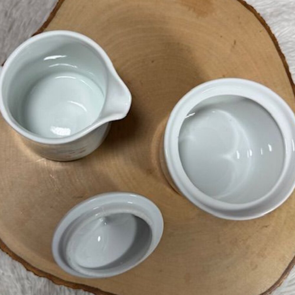 Vintage Corning Country Cornflower 10oz Creamer and Sugar Bowl with Lid - Picture 12 of 13